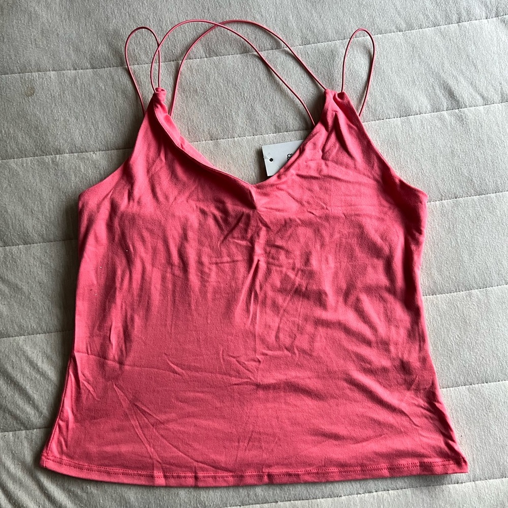 Peach crop top